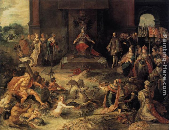 Allegory on the Abdication of Emperor Charles V in Brussels, 25 October 1555